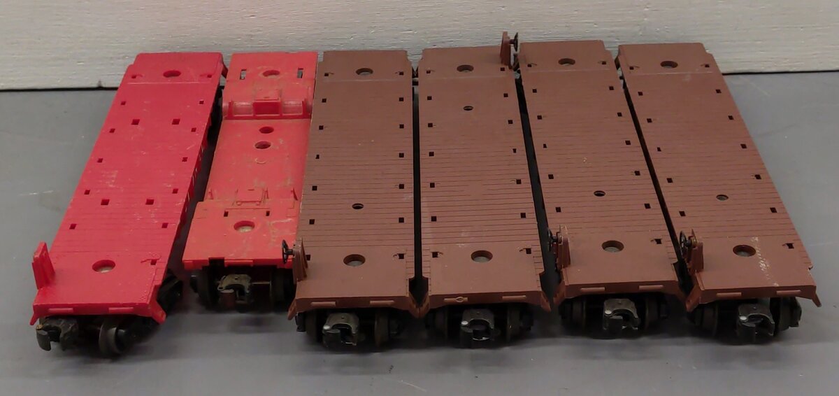 Assorted Lionel O Scale Flatcars [6] #9121 #9302 EX