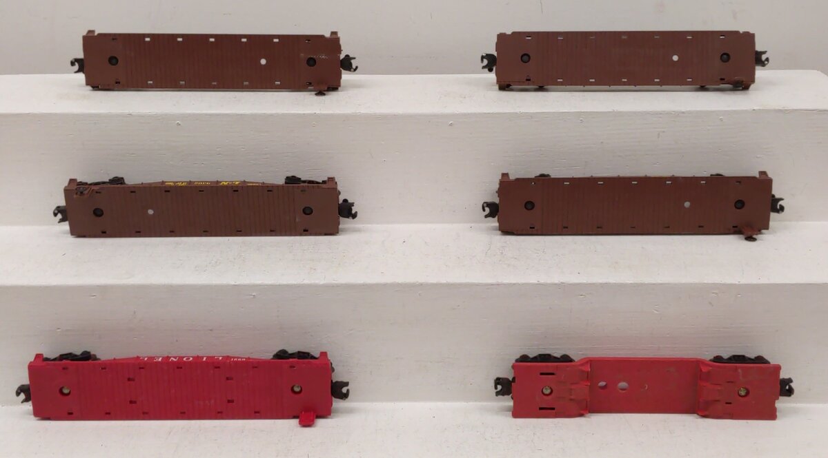 Assorted Lionel O Scale Flatcars [6] #9121 #9302 EX
