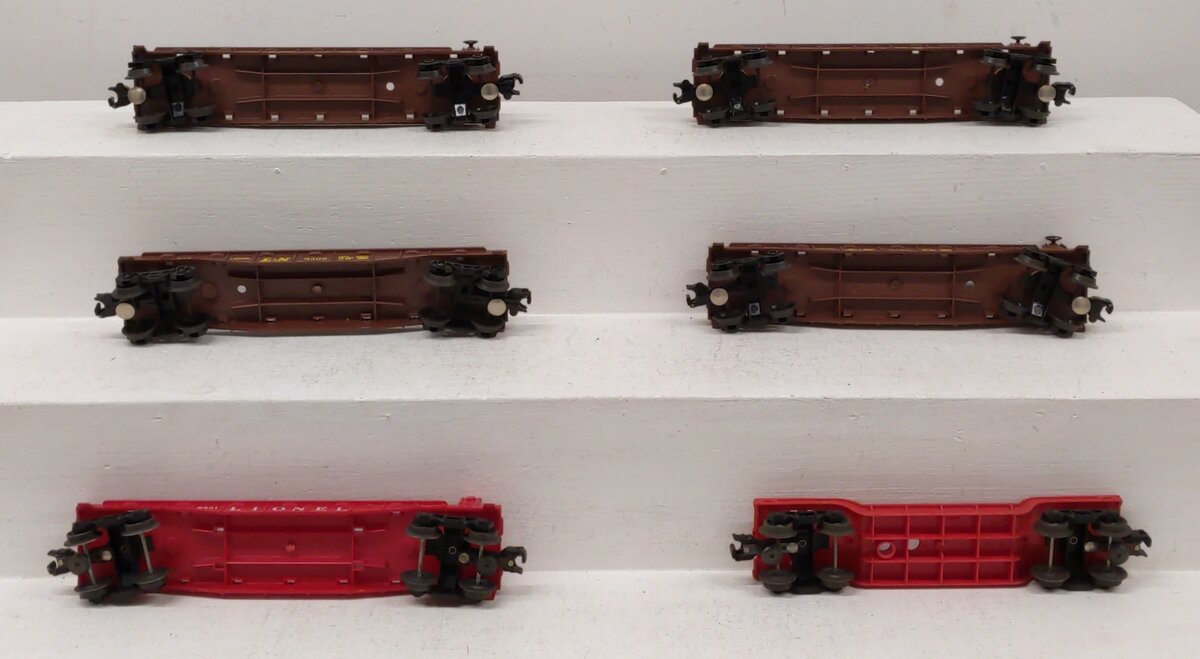 Assorted Lionel O Scale Flatcars [6] #9121 #9302 EX