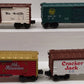 Lionel O Gauge Assorted Freight Cars 6-9856, 6-9853, 6-9427, 6-9406 [4] VG/Box