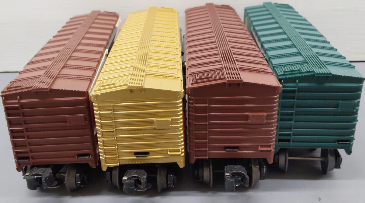Lionel O Gauge Assorted Freight Cars 6-9856, 6-9853, 6-9427, 6-9406 [4] VG/Box