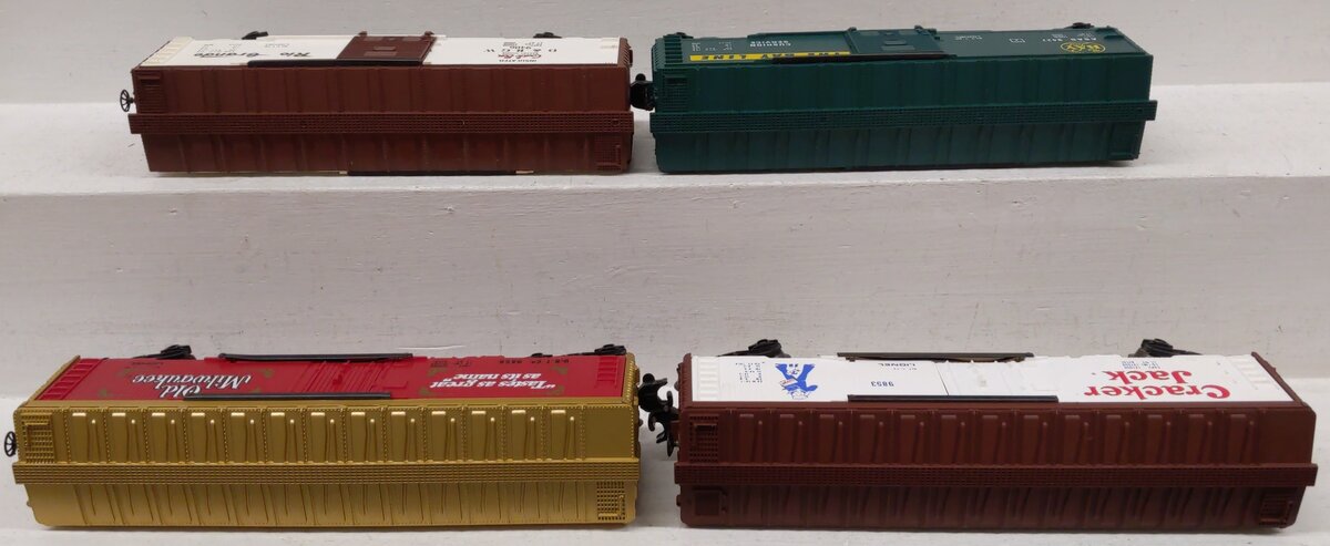 Lionel O Gauge Assorted Freight Cars 6-9856, 6-9853, 6-9427, 6-9406 [4] VG/Box