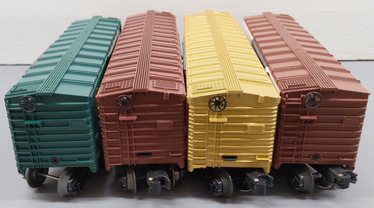 Lionel O Gauge Assorted Freight Cars 6-9856, 6-9853, 6-9427, 6-9406 [4] VG/Box