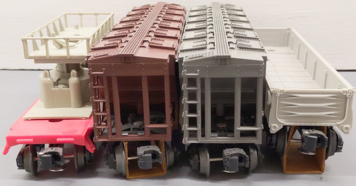 Lionel O Gauge Assorted Freight Cars 6-16328, 6-16618, 6-19316, 6-19319 [4] EX/Box