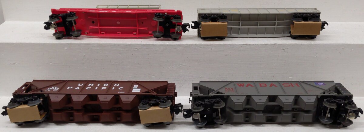 Lionel O Gauge Assorted Freight Cars 6-16328, 6-16618, 6-19316, 6-19319 [4] EX/Box