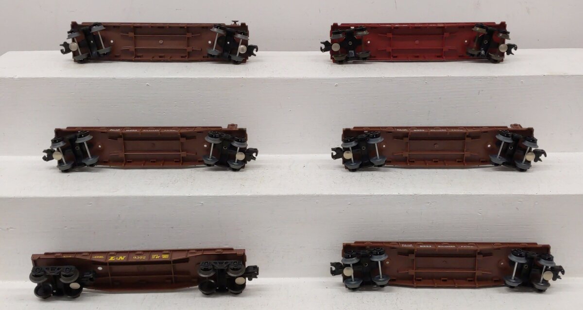 Assorted Lionel O Scale Flatcars [6] #9121 #9302 EX