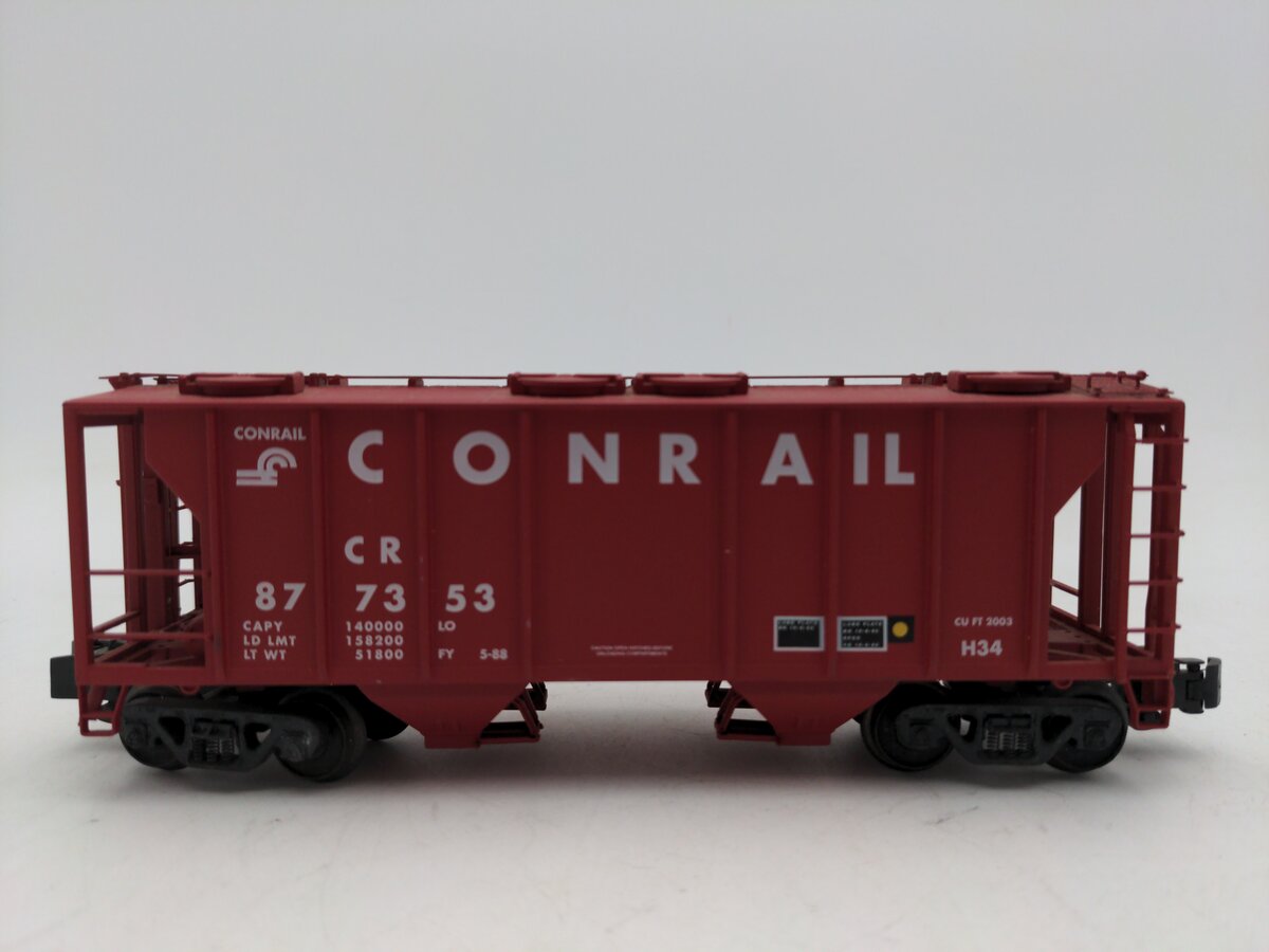 S-Helper 00088 S Gauge Conrail PS-2 2-Bay Covered Hopper #877353 EX
