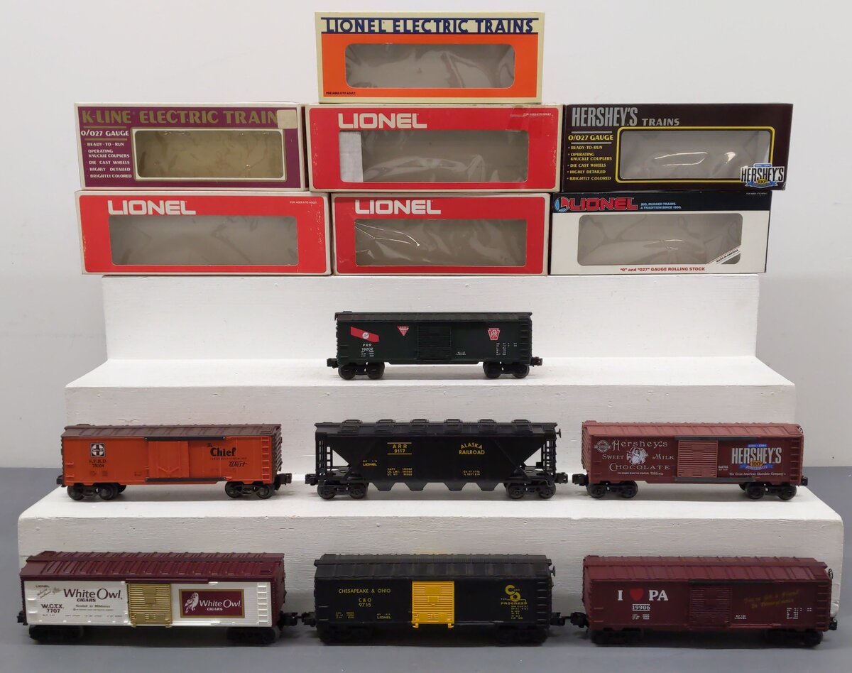 Lionel & K-Lines Assorted O Gauge Boxcars [7] EX/Box