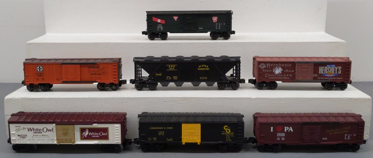 Lionel & K-Lines Assorted O Gauge Boxcars [7] EX/Box