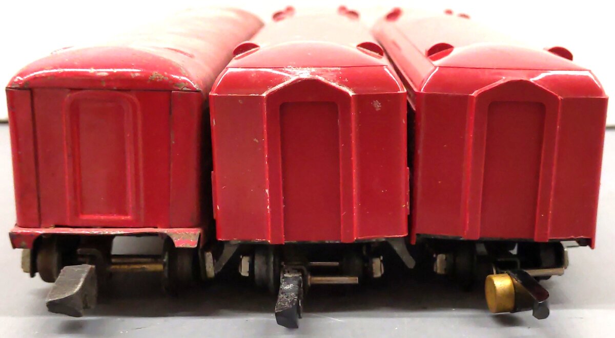 American Flyer Vintage S New Haven Red Passenger Cars: 494, 650, 718 [3] VG
