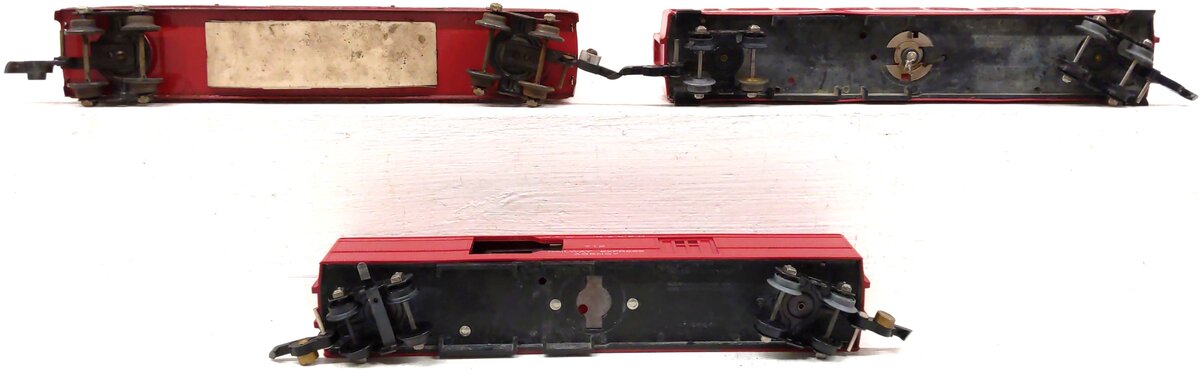 American Flyer Vintage S New Haven Red Passenger Cars: 494, 650, 718 [3] VG