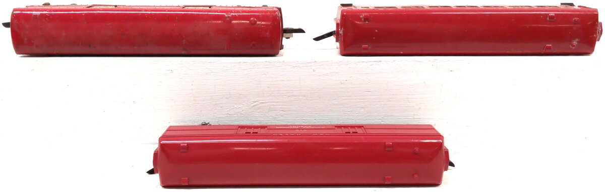 American Flyer Vintage S New Haven Red Passenger Cars: 494, 650, 718 [3] VG