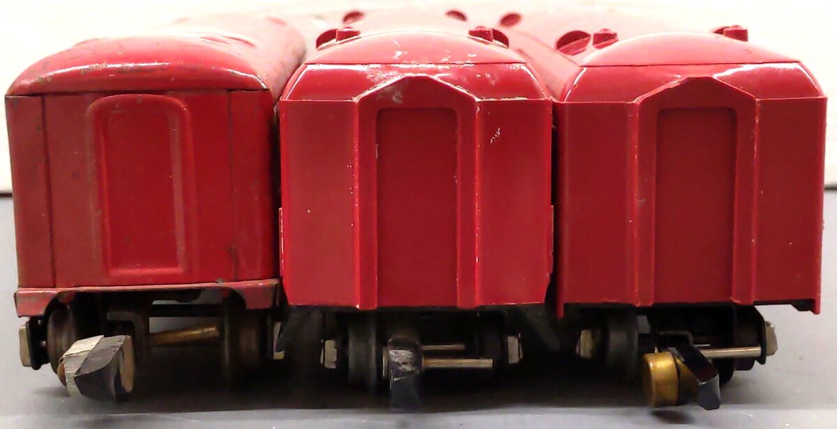 American Flyer Vintage S New Haven Red Passenger Cars: 494, 650, 718 [3] VG