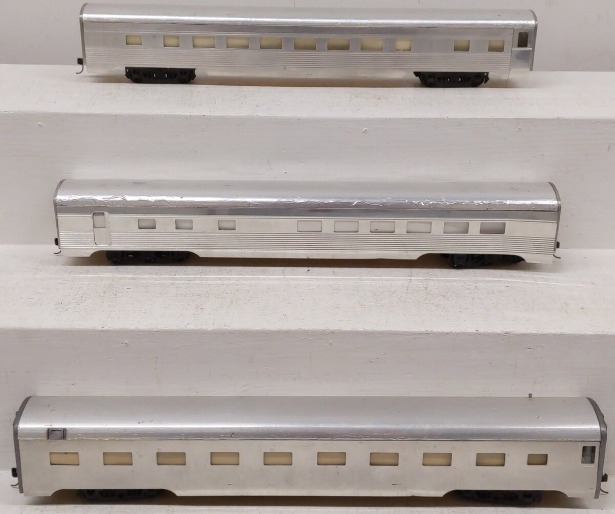 Custom Built S Scale Undecorated Assorted Passenger Cars [3] VG