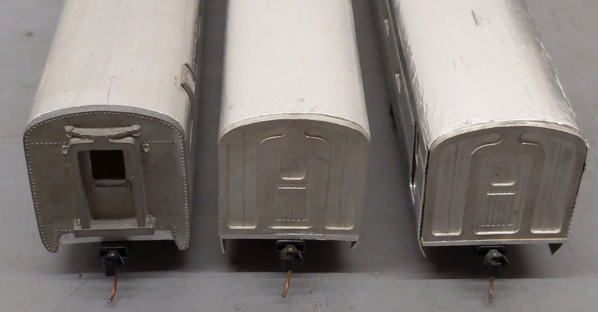 Custom Built S Scale Undecorated Assorted Passenger Cars [3] VG
