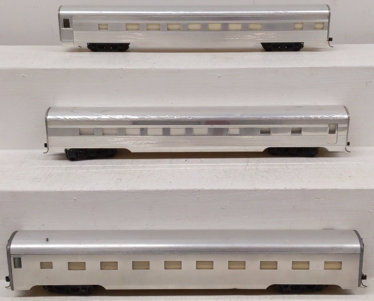 Custom Built S Scale Undecorated Assorted Passenger Cars [3] VG