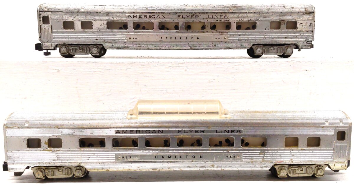 American Flyer Vintage S American Flyer Lines Passenger Cars: 961, 962 [2]