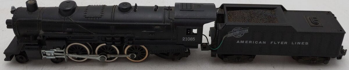American Flyer 21085 Vintage S C&NW 4-6-2 Steam Locomotive & Tender VG