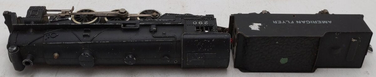 American Flyer 290 Vintage S 4-6-2 Die-Cast Steam Locomotive & Tender VG