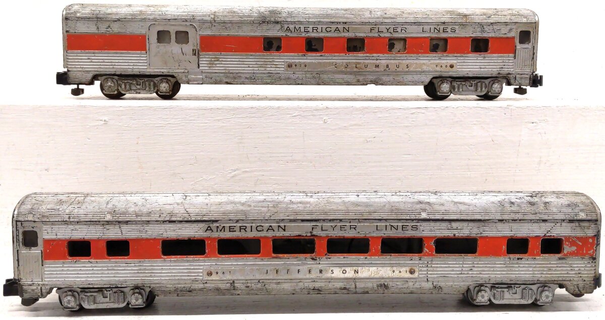 American Flyer Vintage S American flyer Lines Passenger Cars: 960, 961 [2]