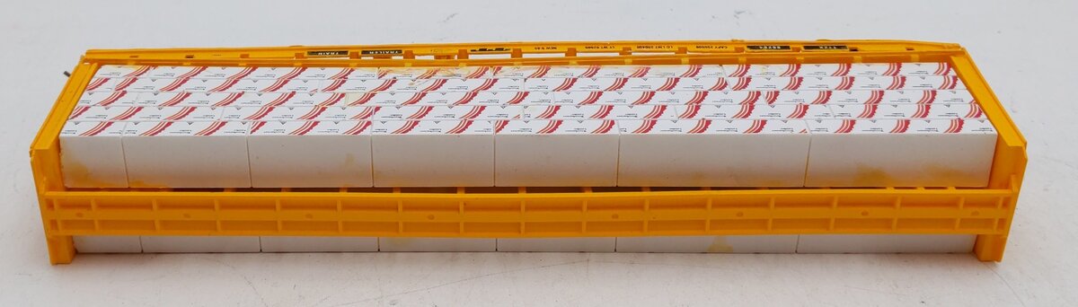 McKean 1755 HO Scale Trailer Train Open Center Beam Flat Car #86264 EX/Box