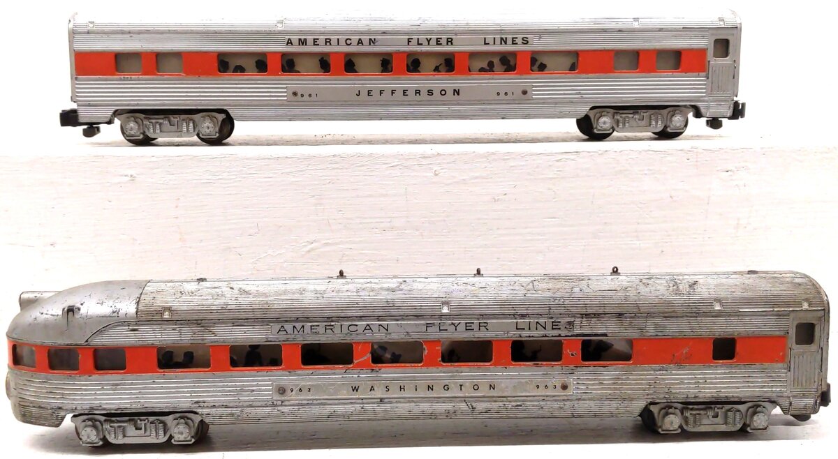 American Flyer Vintage S AFL Passenger Cars: 961, 963 [2]