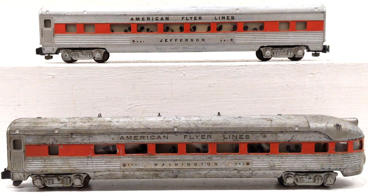 American Flyer Vintage S AFL Passenger Cars: 961, 963 [2]