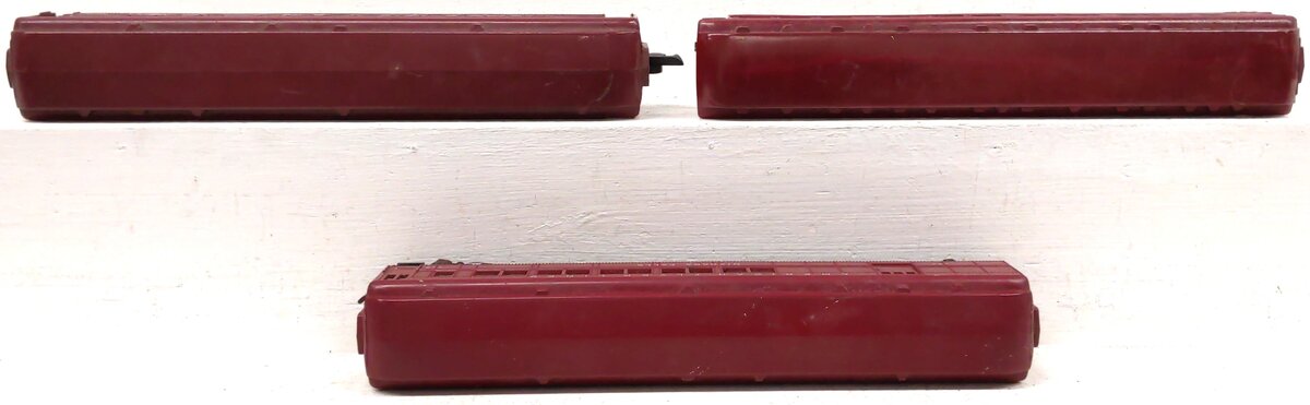 American Flyer S Assorted Red Passenger Cars: 953, 652, 654 [3] VG