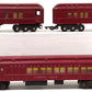 American Flyer S Assorted Red Passenger Cars: 953, 652, 654 [3] VG