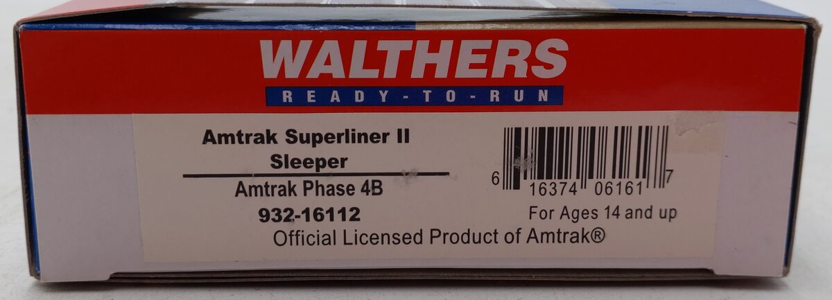 Walthers 932-16112 HO Scale Amtrak Superliner II Phase IIIIB Sleeper Car EX/Box
