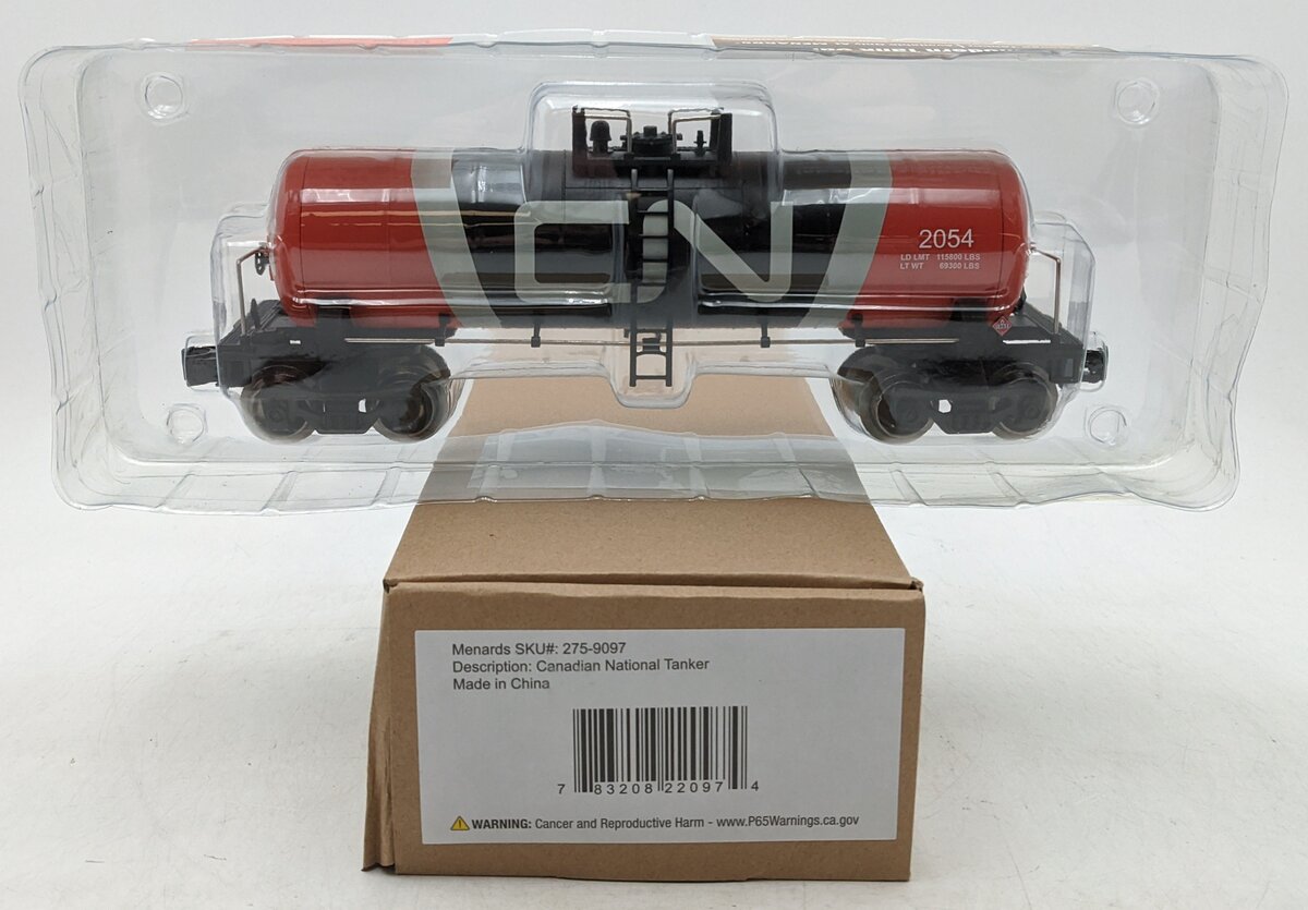 Menards 275-9097 O Canadian National Tank Car #2054 NIB