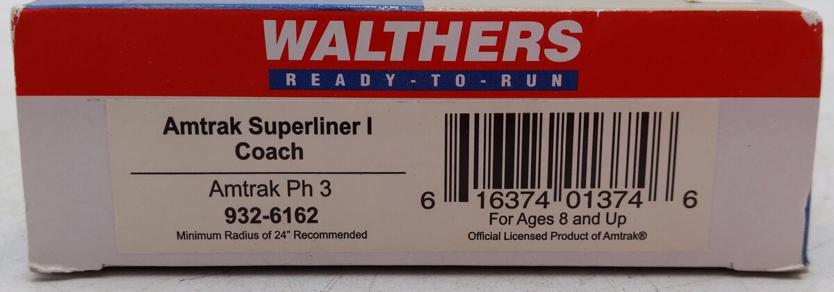 Custom Walthers 932-6162 HO Amtrak Superliner Coach Passenger Car EX/Box