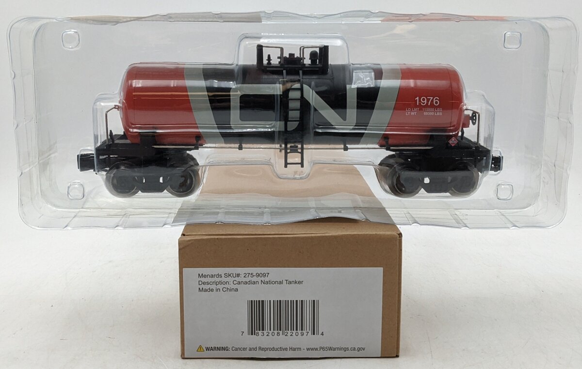 Menards 275-9097 O Canadian National Tank Car #1976 NIB