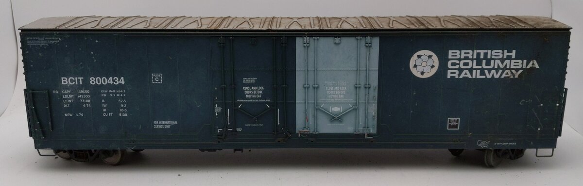 Aristo-Craft 50008P 53' British Columbia Evans Boxcar #800446 - Metal Wheels VG