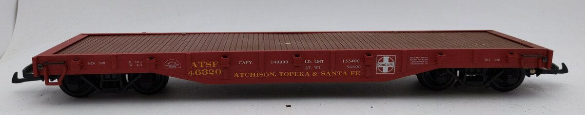 Aristo-Craft G Scale ATSF #46320 Flatcar- No Load LN