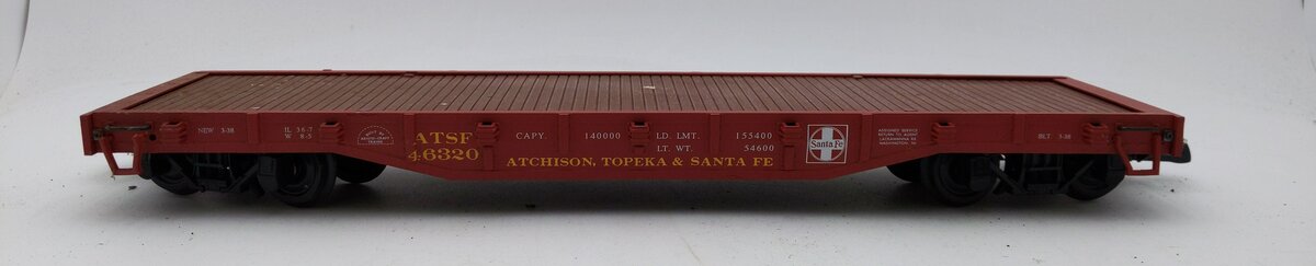 Aristo-Craft G Scale ATSF #46320 Flatcar- No Load LN