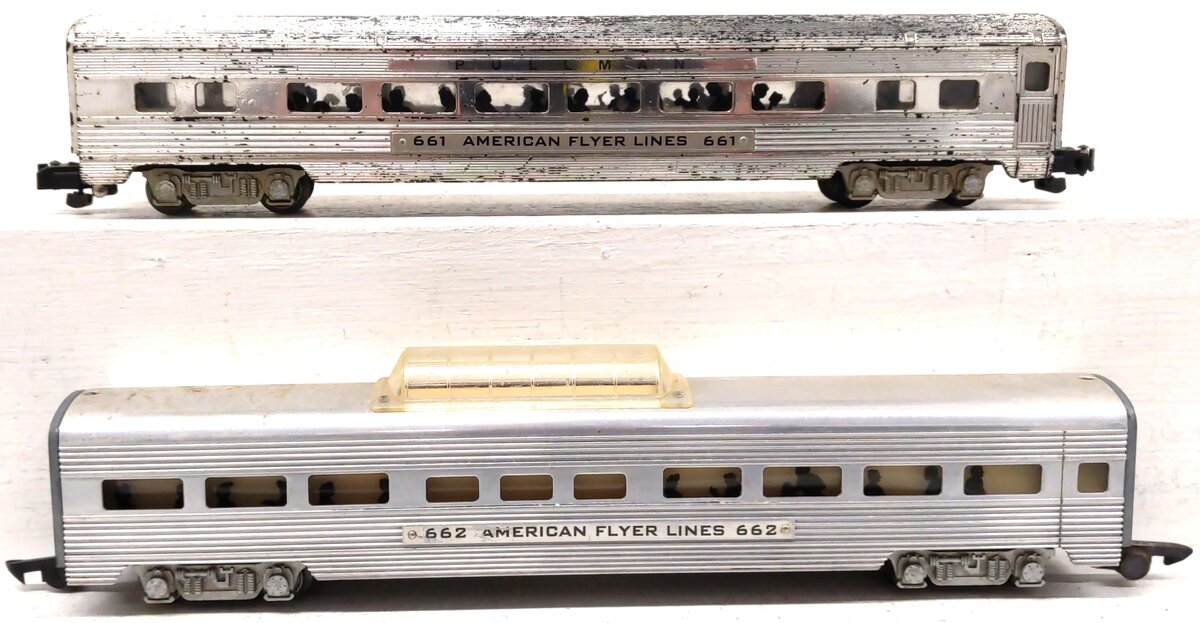 American Flyer Vintage S AFL Passenger Cars: 661, 662 [2]