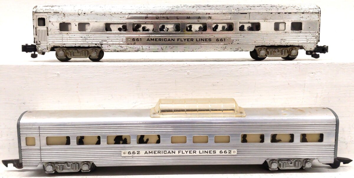 American Flyer Vintage S AFL Passenger Cars: 661, 662 [2]