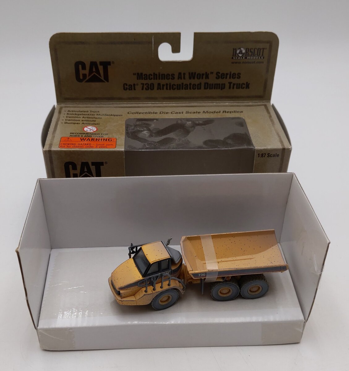 Norscot 55184 1:87 Weathered CAT 730 Articulated Dump Truck LN/Box