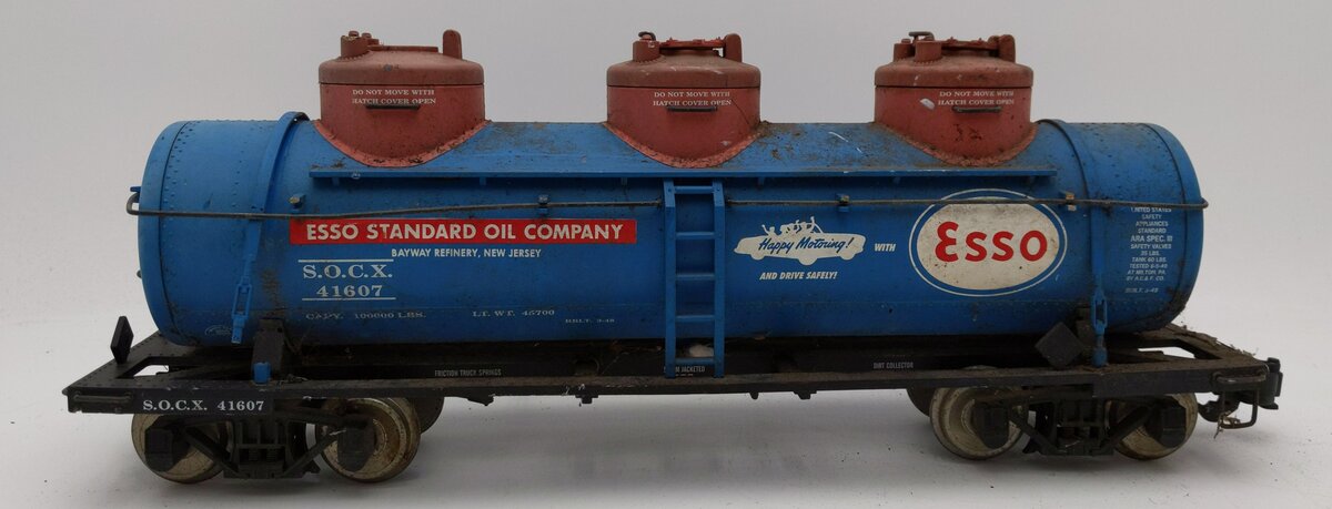 Aristo-Craft 41607 G Scale ESSO 3 Dome Tank Car VG