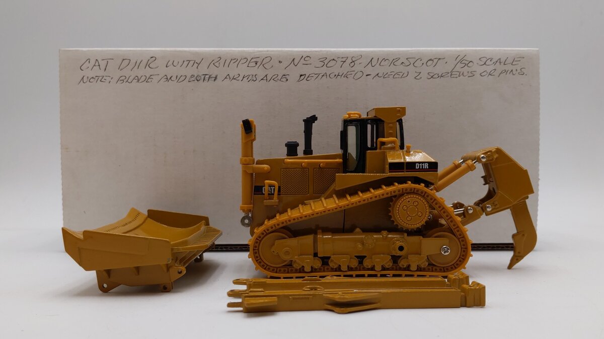 Norscot 1:50 Scale Caterpillar CAT D11R Dozer W/ Ripper No.3078 EX/Box