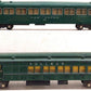 American Flyer Vintage S Green Passenger Cars: 650, 653 [2] VG