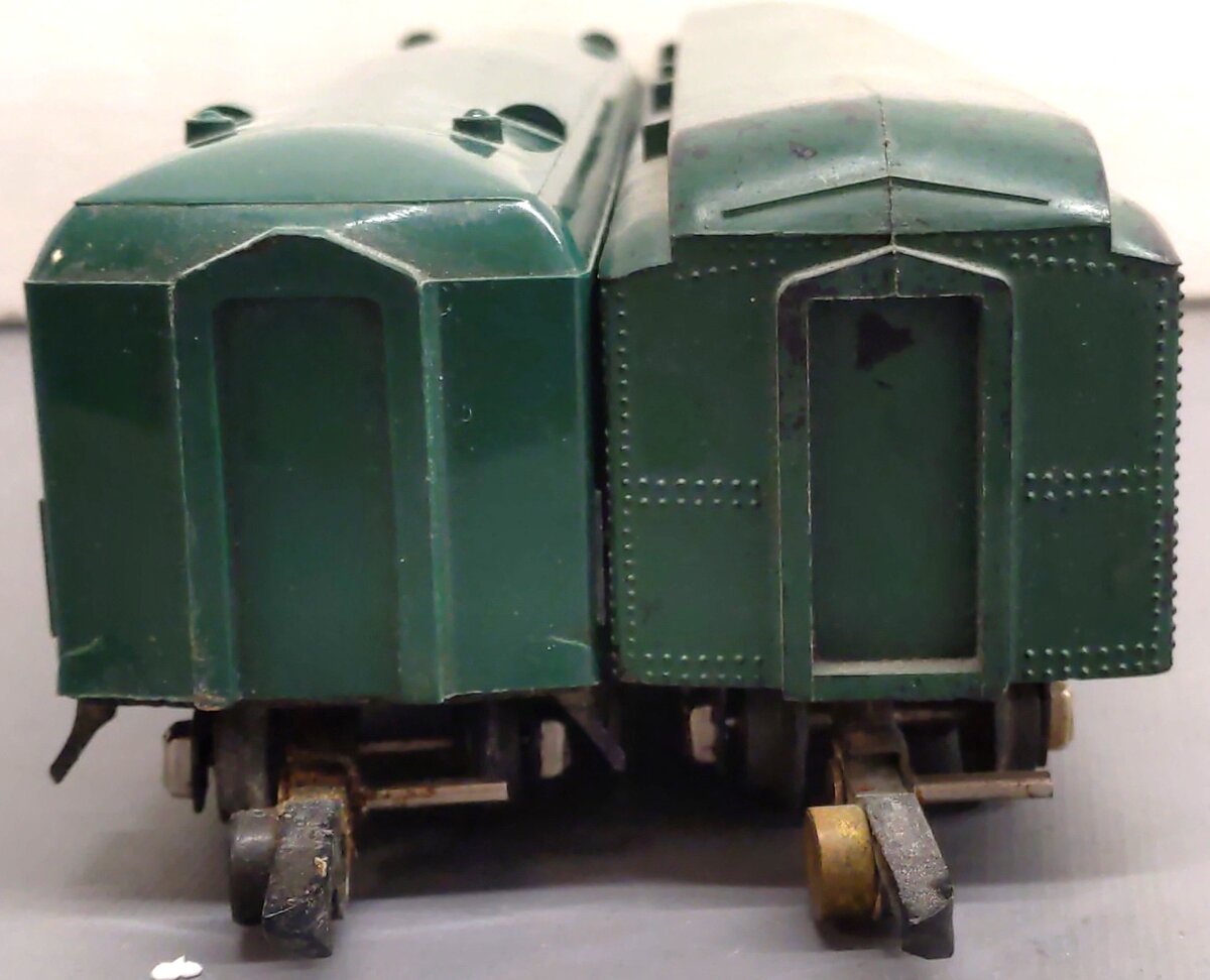 American Flyer Vintage S Green Passenger Cars: 650, 653 [2] VG