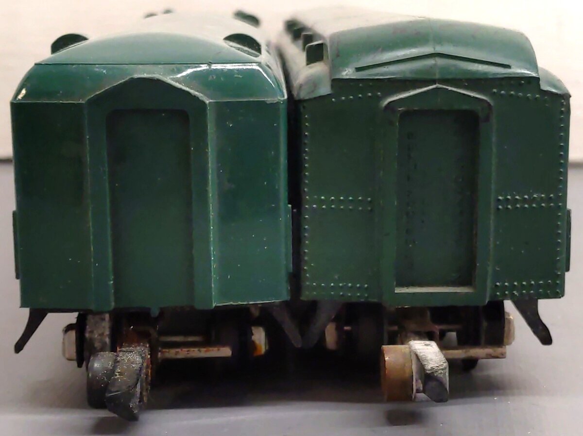 American Flyer Vintage S Green Passenger Cars: 650, 653 [2] VG