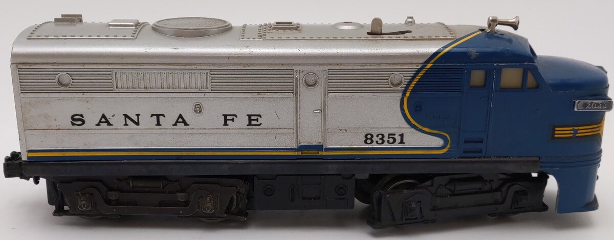 Lionel 6-8351 Santa Fe Blue & Silver Powered Alco A Unit VG