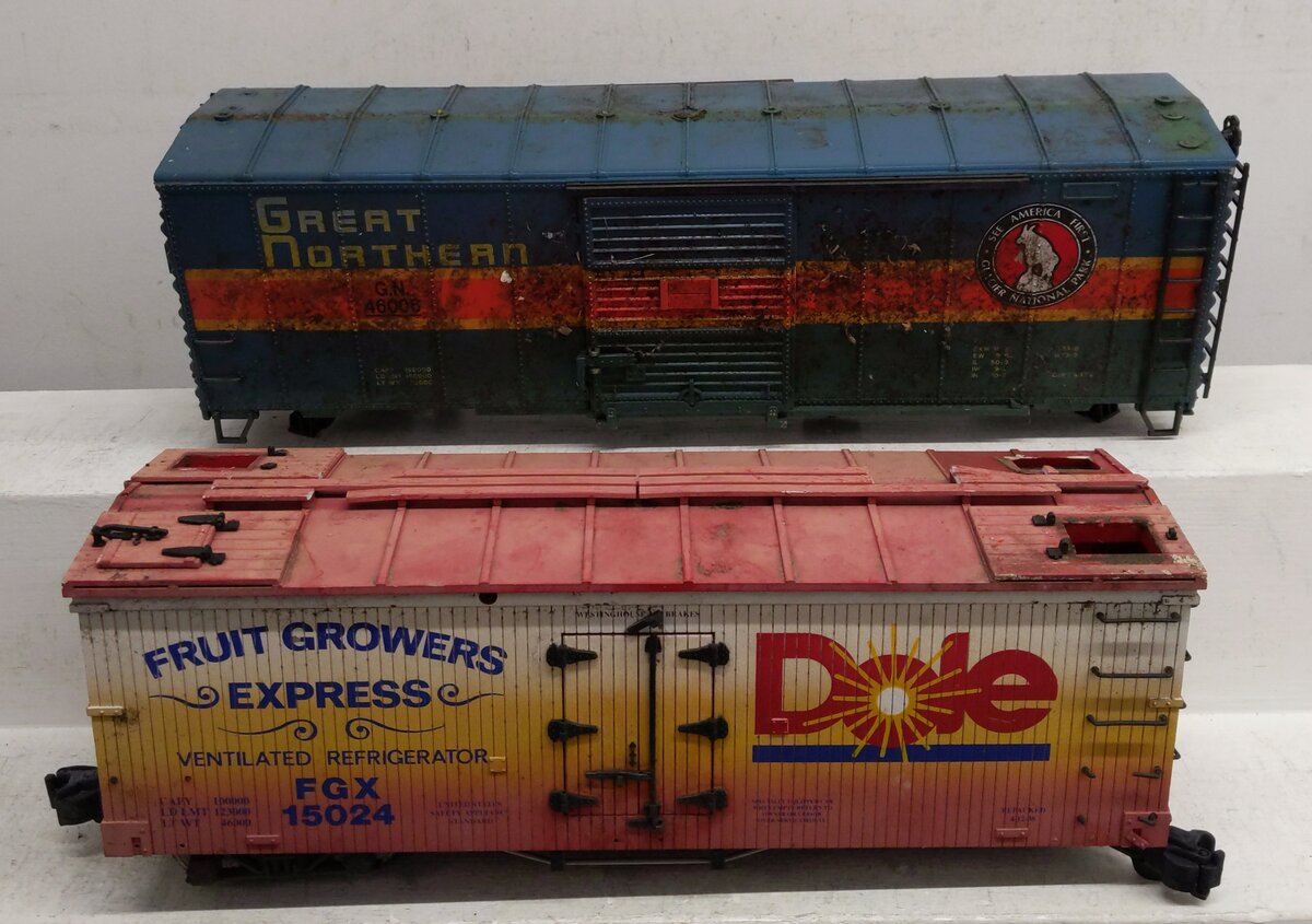 USA Trains G Dole Fruit Growers  15024  & Great Northern 46006 Reefer Car VG