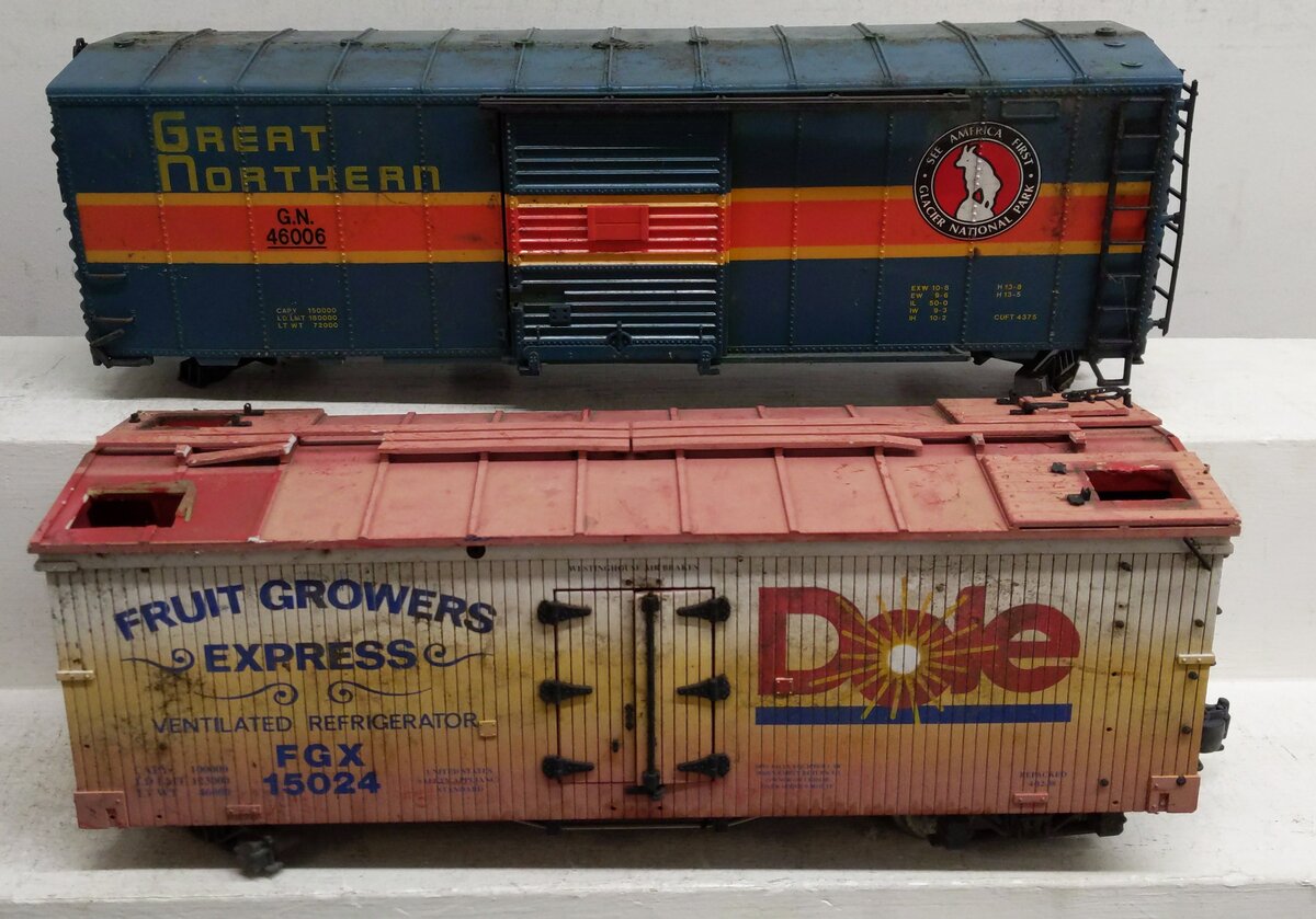 USA Trains G Dole Fruit Growers  15024  & Great Northern 46006 Reefer Car VG