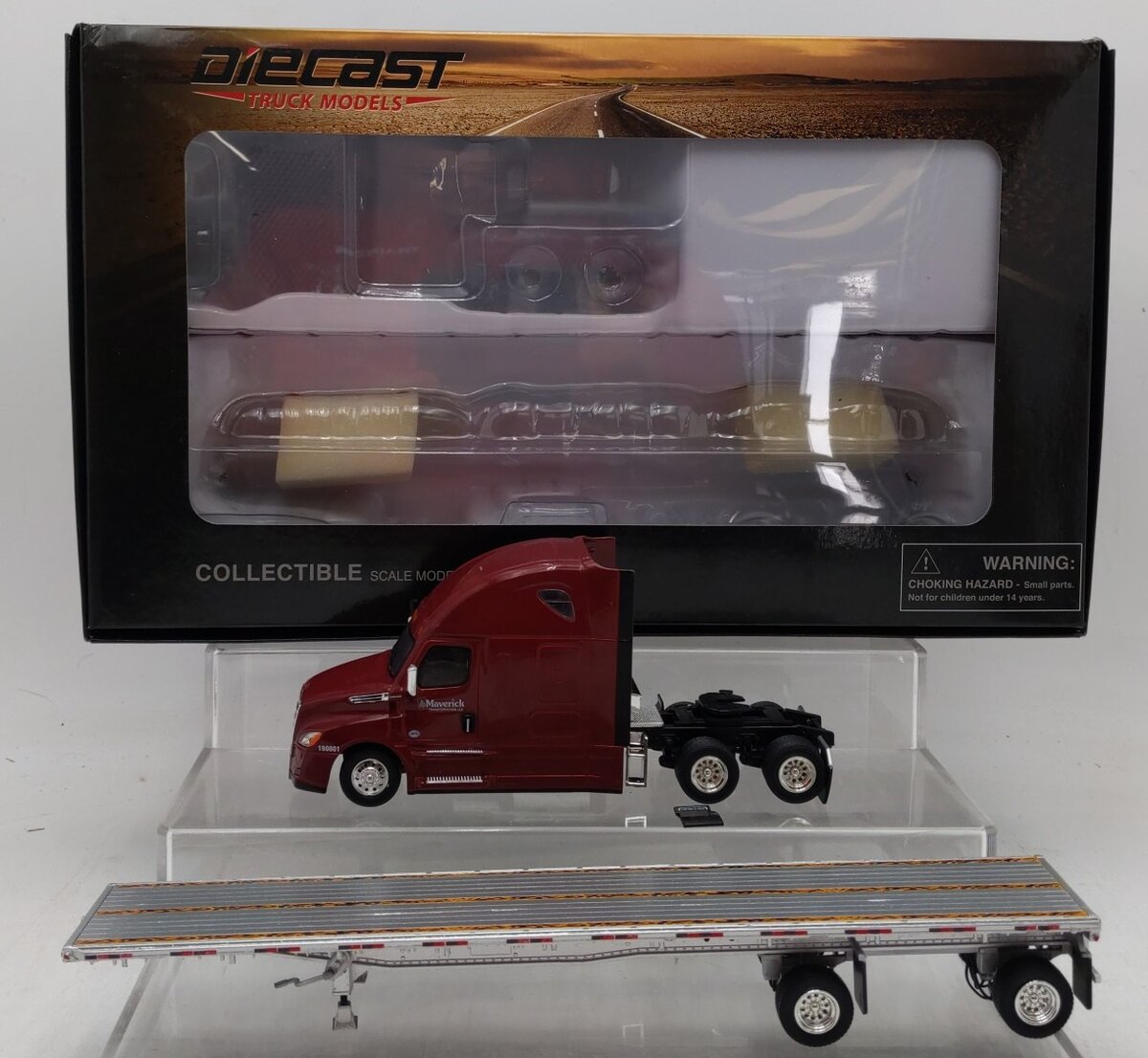 Tonkin 1:53 Scale Maverick Transportation Die-Cast Semi-Truck w/Trailer EX/Box