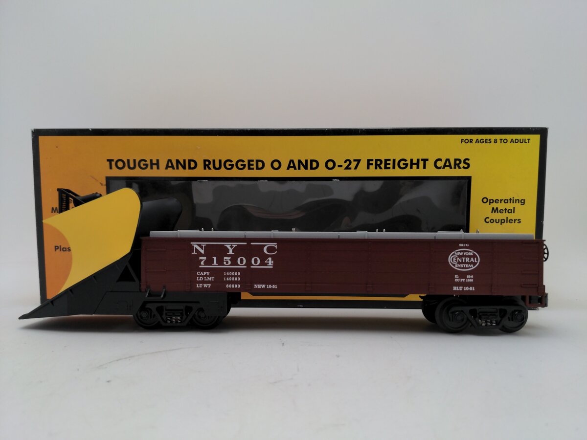 MTH 30-7217 O NYC Snowplow w/ Illuminated Headlight #715004 LN/Box