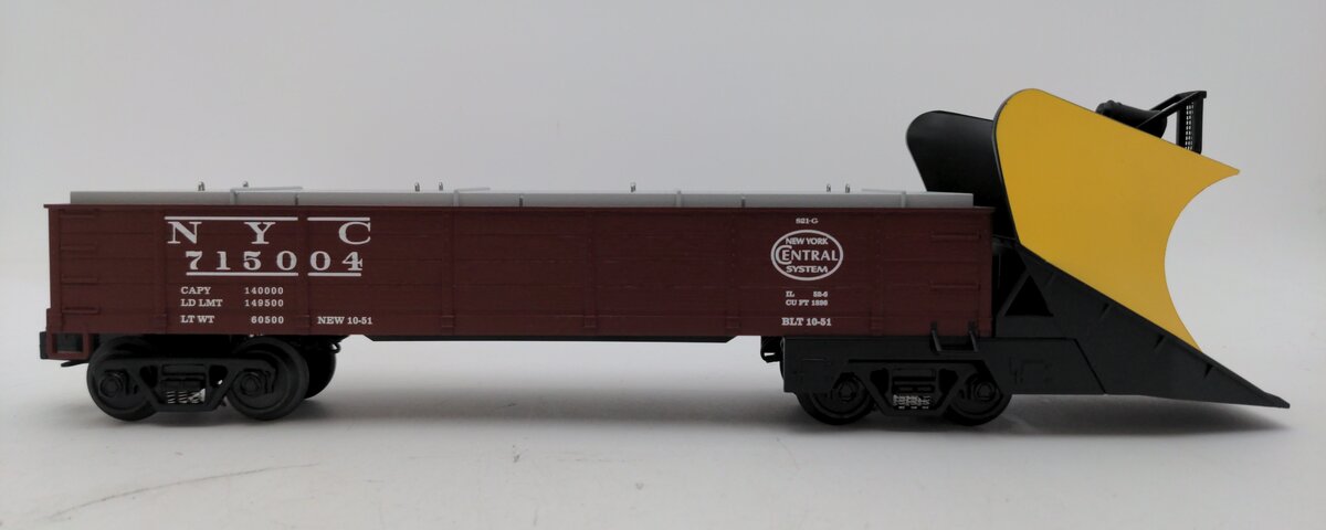 MTH 30-7217 O NYC Snowplow w/ Illuminated Headlight #715004 LN/Box
